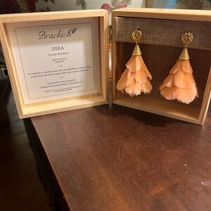 Brackish feather earrings
